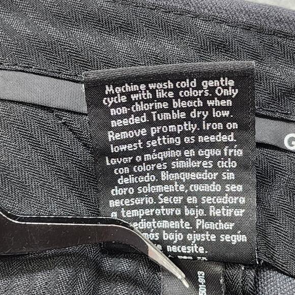 George Pants Mens 38X30 Gray Classic Fit Flat Front Straight Leg Trousers Office - Picture 7 of 13